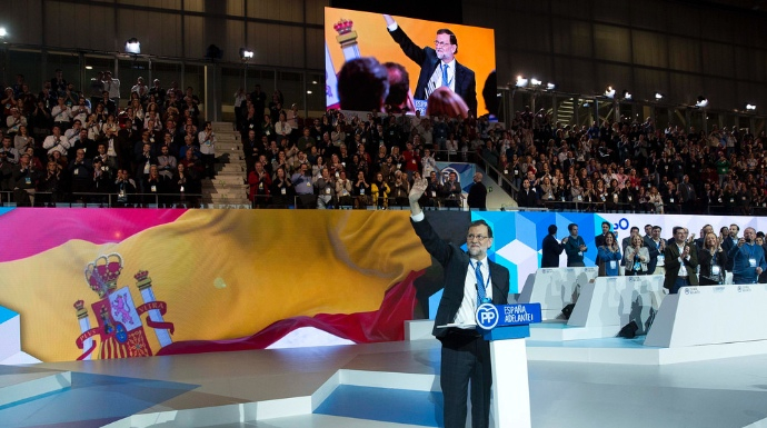 Mariano Rajoy, durante su discurso de clausura del 18 Congreso Nacional del PP.
