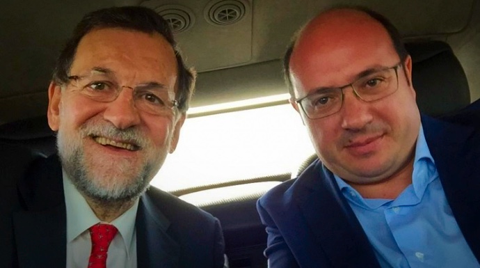 Mariano Rajoy y Pedro Antonio Sánchez, en una imagen reciente.