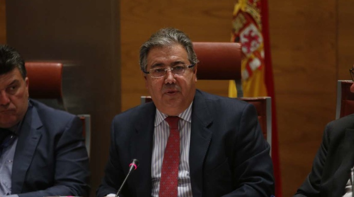 El ministro del Interior, Juan Ignacio Zoido, este miércoles durante su comparecencia en el Senado.