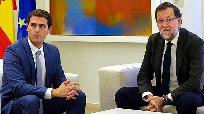 Albert Rivera y Mariano Rajoy, en uno de sus encuentros en La Moncloa.