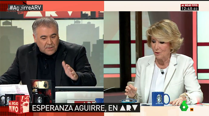 Saltaron chispas entre Ferreras y Aguirre.