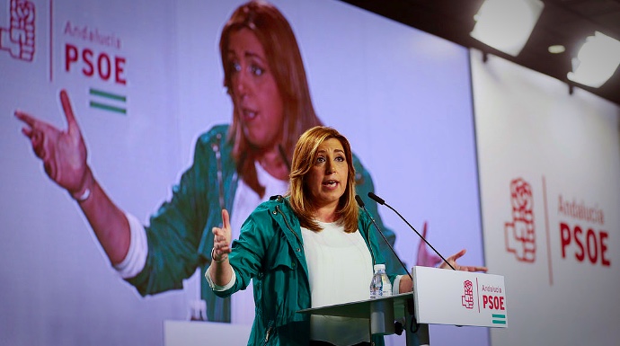 Susana Díaz, durante un acto del PSOE de Andalucía.