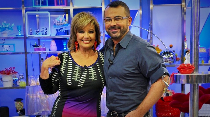 Teresa Campos y Jorge Javier Vázquez, en un programa de Telecinco.