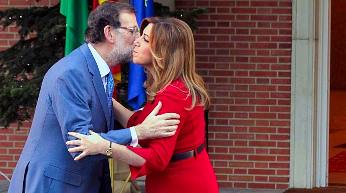 PP y PSOE comparten preocupaciones. En la imagen, Rajoy y Díaz. 