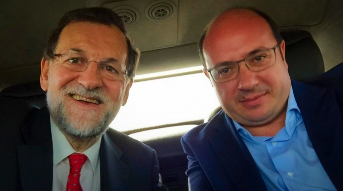 Mariano Rajoy y Pedro Antonio Sánchez, en una imagen de archivo.