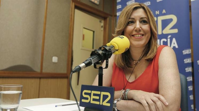 Susana Díaz en una entrevista en la SER.