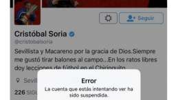 El antimadridismo clama contra el cierre de la cuenta de Twitter de Cristóbal Soria