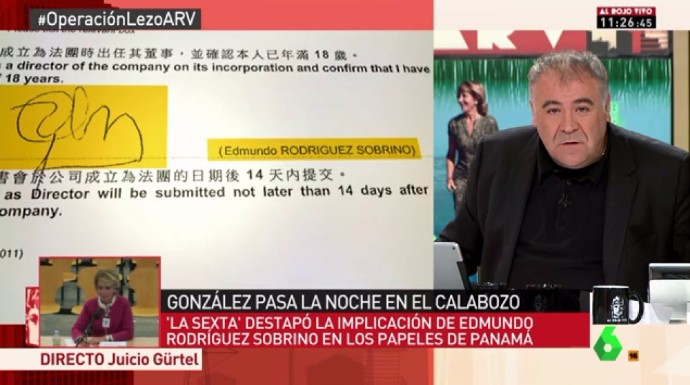 García Ferreras defendiéndose de las acusaciones.