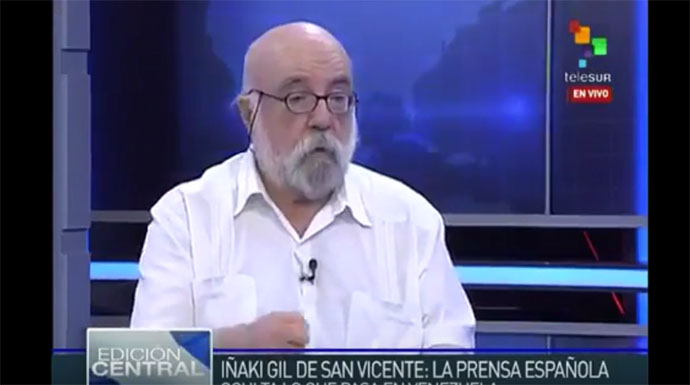 Iñaki Gil de San Vicente, presentado como "ideólogo vasco".