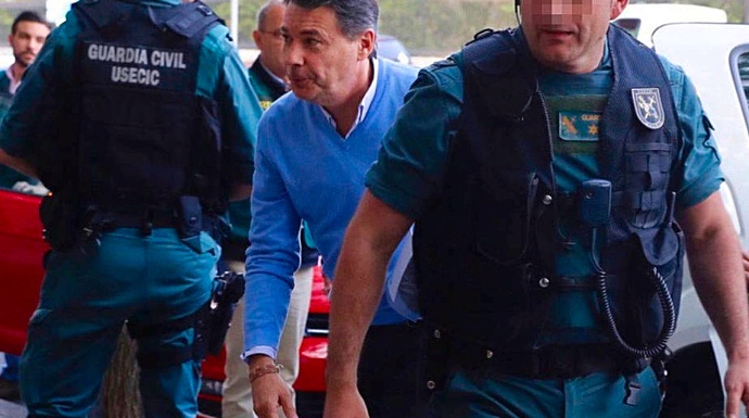 Ignacio González, el día que fue detenido.