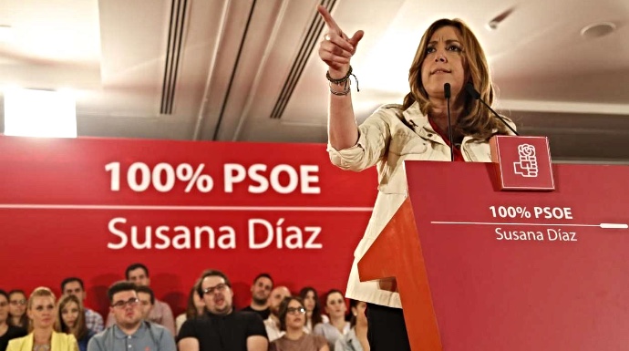 Susana Díaz "gana" las primarias entre los diputados socialistas.