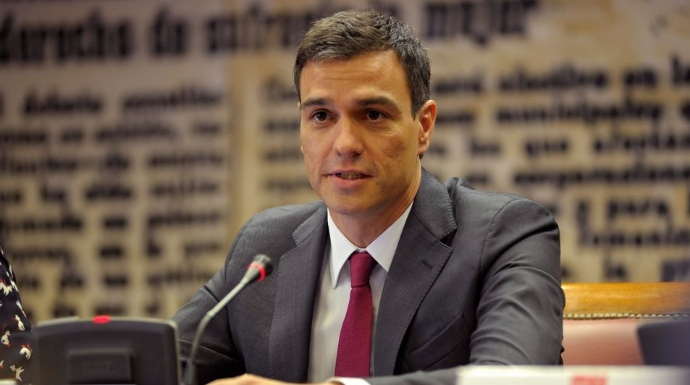 Pedro Sánchez, en una intervención en el Senado en la pasada legislatura.