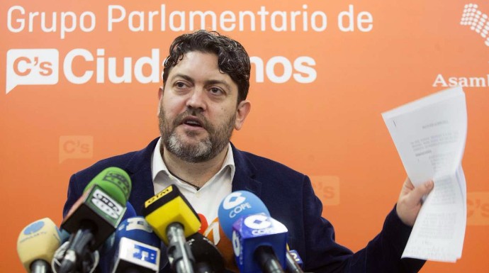 El portavoz de Ciudadanos en Murcia, Miguel Sánchez.
