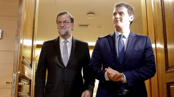 Rajoy y Rivera en un encuentro anterior.