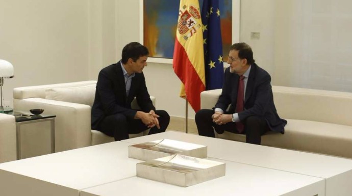 La reunión entre Rajoy y Sánchez ha sido la más larga hasta la fecha.