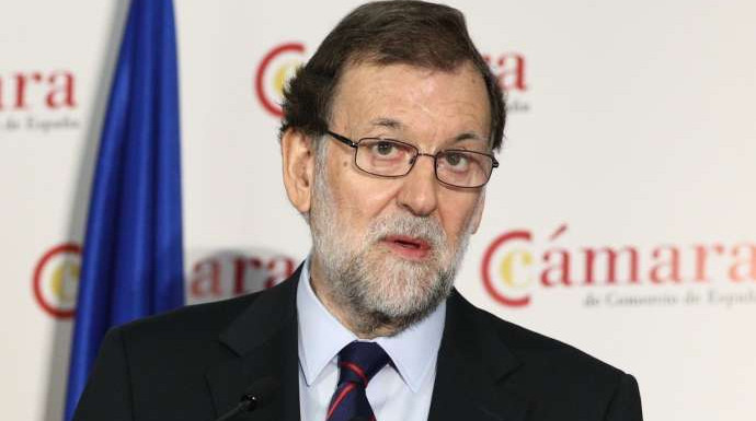 Rajoy, la pasada semana, en un foro económico de la Cámara