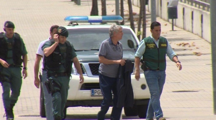 Villar, conducido por agentes de la Guardia Civil a la RFEF.
