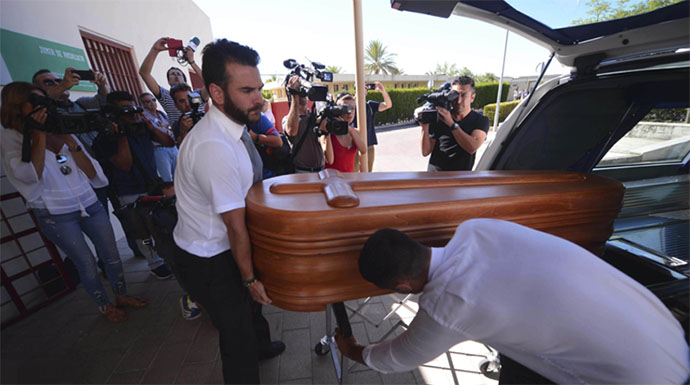 Miguel Blesa ha sido enterrado en la intimidad.