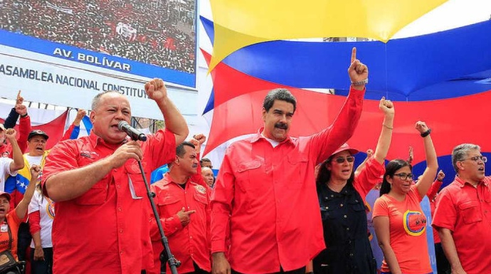 Nicolás Maduro, en un acto de la campaña para la constituyente.