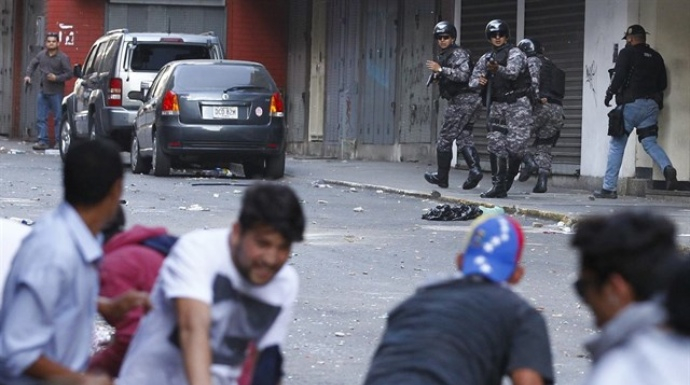 Incidentes en las calles de Venezuela.