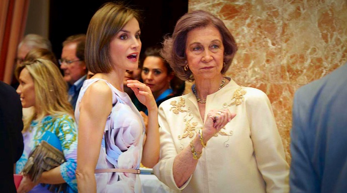 Doña Letizia y la Reina Sofía, en una imagen de archivo.