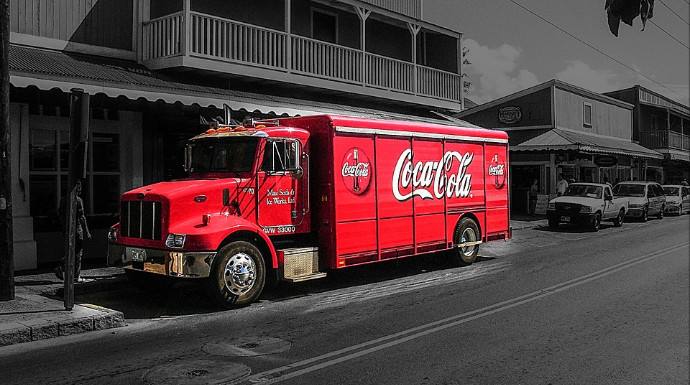 Un camión de Coca Cola en Hawaii