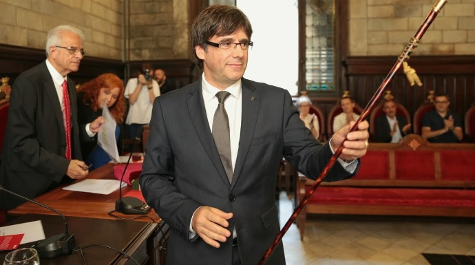 Puigdemont, durante su etapa como alcalde de Gerona.