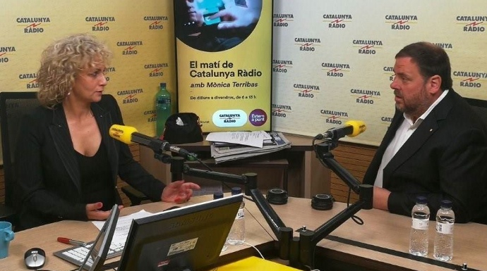 Junqueras, en una entrevista en Cataluña Radio.