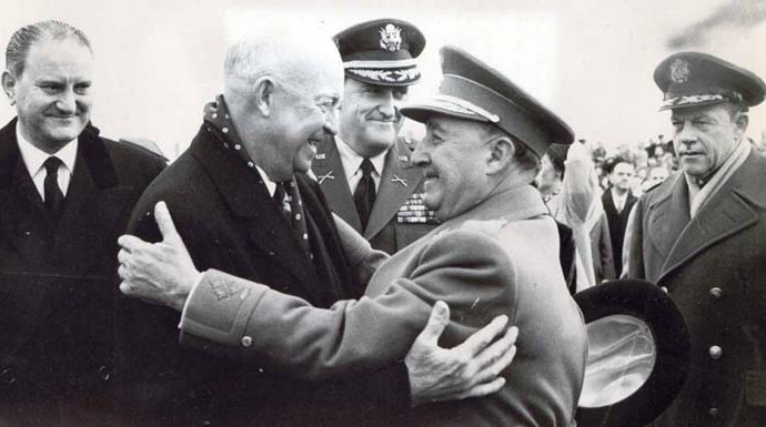 Ike y Franco, en la base de Torrejón aquel 21 de diciembre de 1959