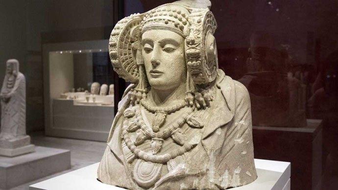 Dama de Elche en el Museo Arqueológico Nacional.