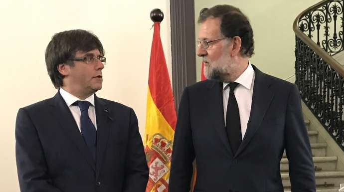 Puigdemont y Rajoy, en Barcelona en agosto tras el atentado en Las Ramblas