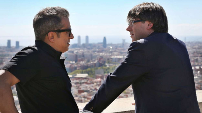 Puigdemont, entrevistado por Buenafuente en el programa 'Fora de sèrie' en septiembre de 2016