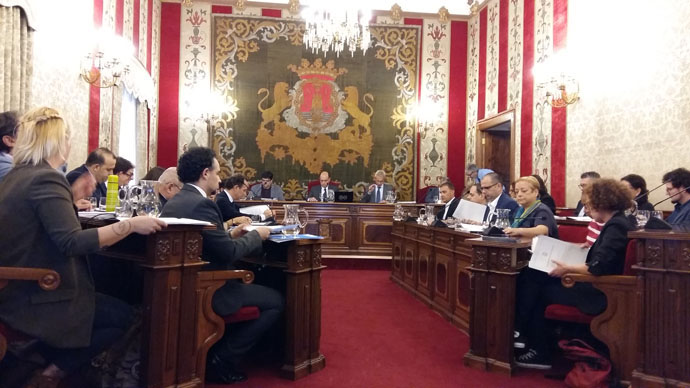 Imagen del último pleno del Ayuntamiento de Alicante.