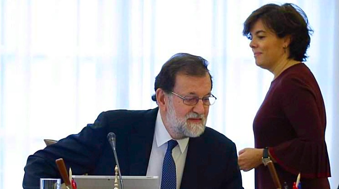 Mariano Rajoy y Soraya Sáenz de Santamaría, en una imagen reciente.