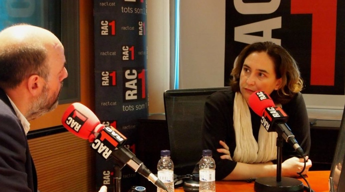 Ada Colau, entrevistada en la emisora RAC-1