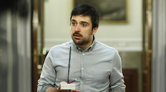El portavoz de Podemos en el Senado, Ramón Espinar.