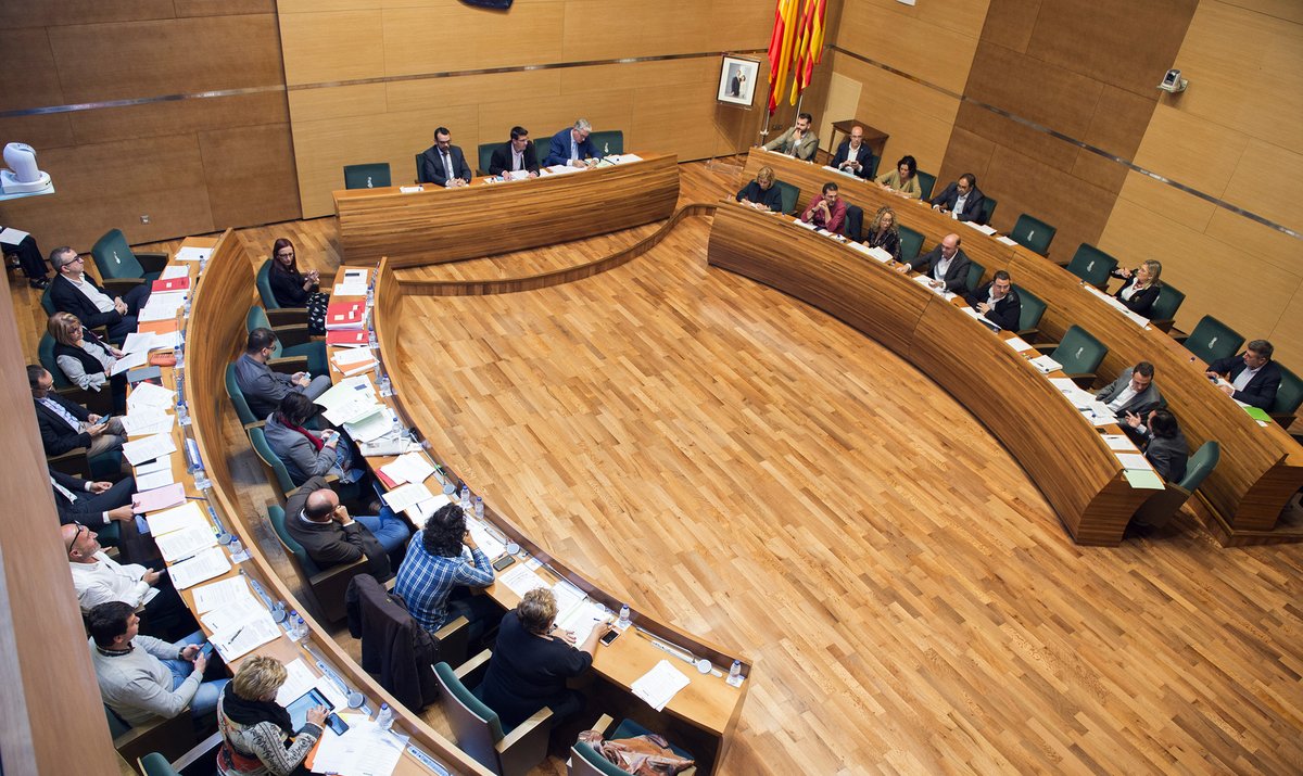 Imagen del pleno de la Diputación  de Valencia, celebrado esta mañana