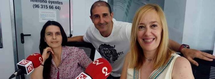 Eva García, Enrique Arrúe y Mª Carmen Pérez,