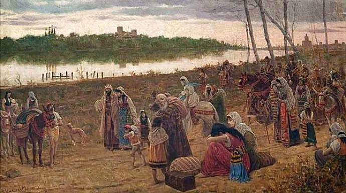 Detalle del cuadro 'La expulsión de los judíos de Sevilla', obra de Joaquín Turina