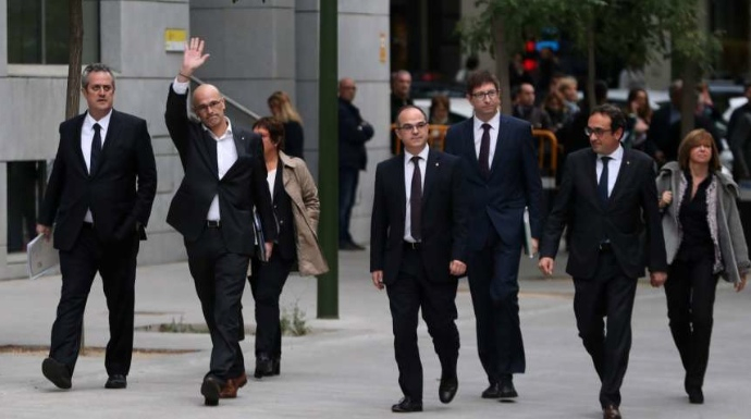 Los exconsellers de Puigdemont, el dia en que declararon ante la juez Carmen Lamela.