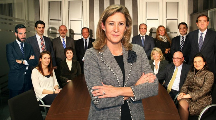 Sonia Gumpert, con su candidatura cuando ganó las elecciones al decanato del Colegio de Abogados de Madrid