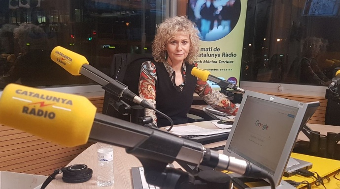 Mònica Terribas, la periodista estrella de Catalunya Radio.