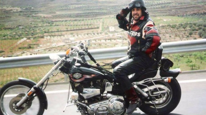 Una fotografía de Víctor Láinez compartida por el motoclub Templarios en Facebook. 