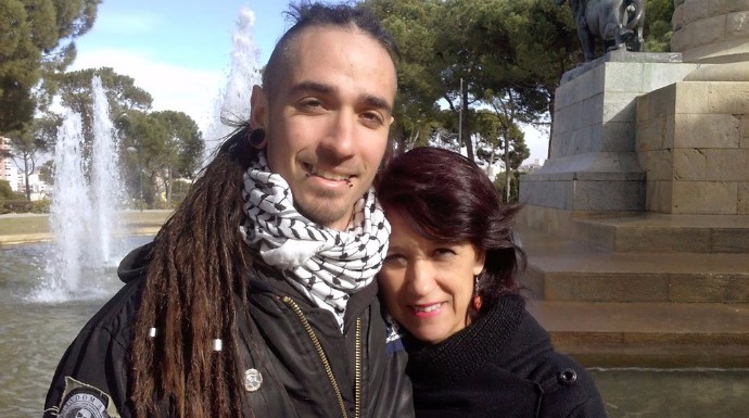 Rodrigo Lanza y su madre, Mariana Huidobro.