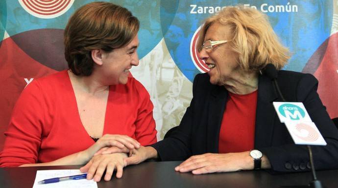 Ada Colau y Manuela Carmena han perdido fuelle político.