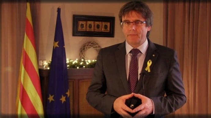 Puigdemon, en su "mensaje de Navidad" difundido por TV3