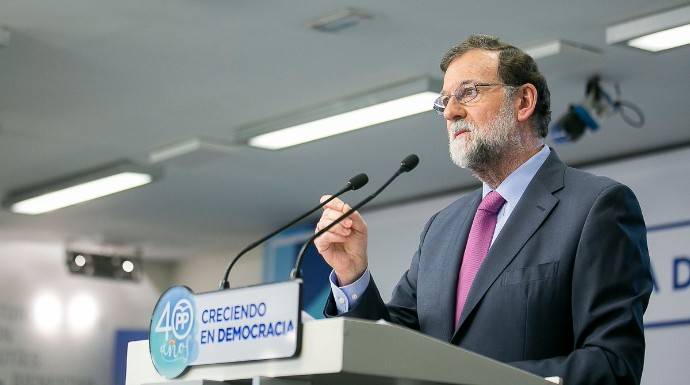 Rajoy durante su intervención ante la Junta Directiva Nacional del PP.