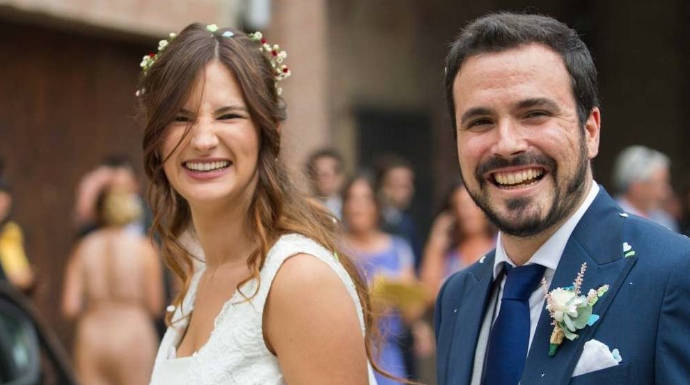Alberto Garzón, el día de su polémica boda "de casta".