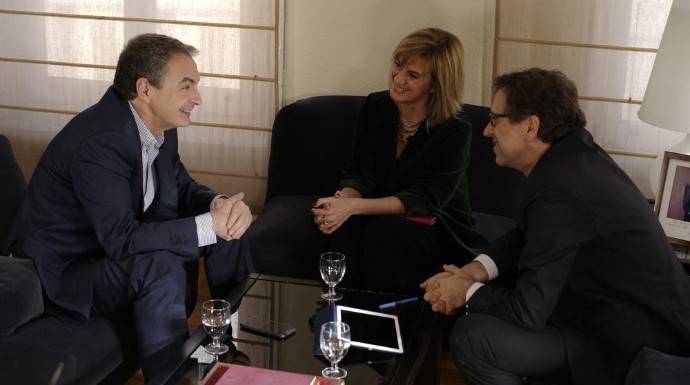 Zapatero durante la entrevista para "Marie Claire". 