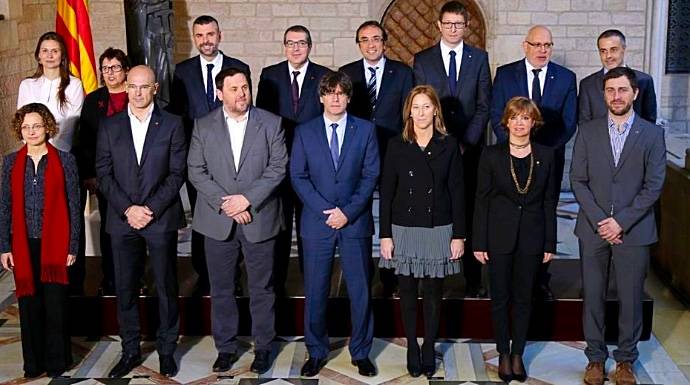El último govern de Carles Puigdemont.